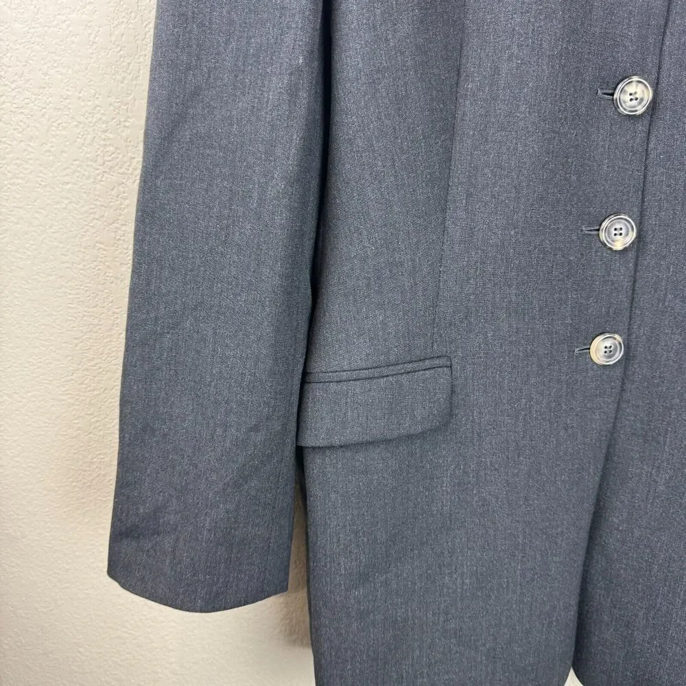 Piazza Sempione Mens Blazer Suit Jacket Size 44 Four Button Blue Front Pocket‎